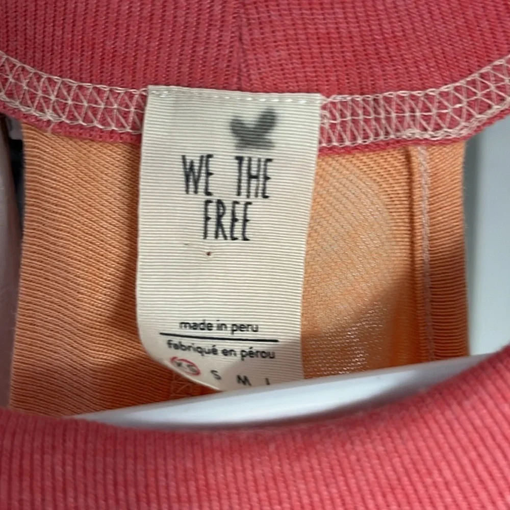 Free People Orange & Pink Flowy Tank, NWOT